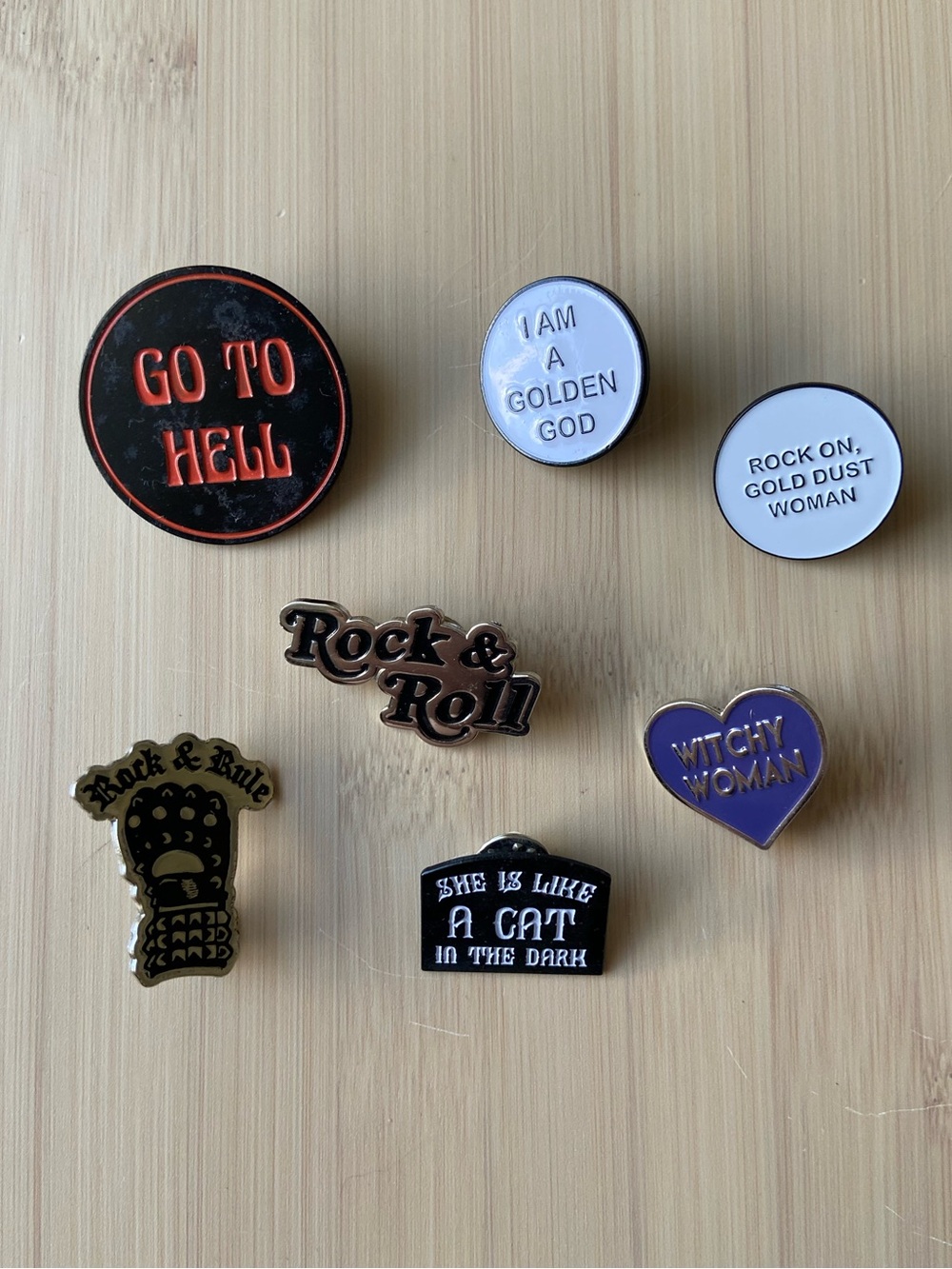 Lot of Rock n Roll Pins